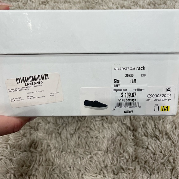 Vince. Blair 5 shearling sneaker charcoal - Picture 4 of 6